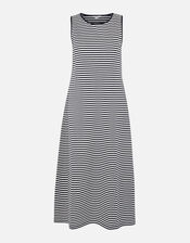 Stripe Jersey Vest Dress, Blue (NAVY), large