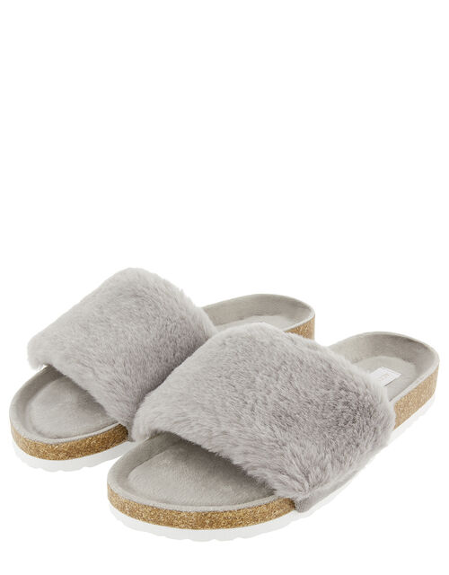 sliders grey fluffy