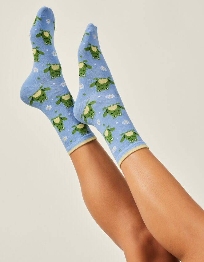 Frog Print Socks, , large