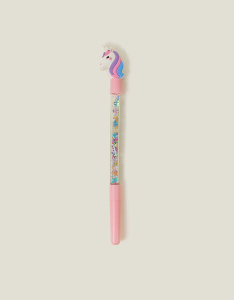 Girls Confetti Unicorn Topper Pen, , large