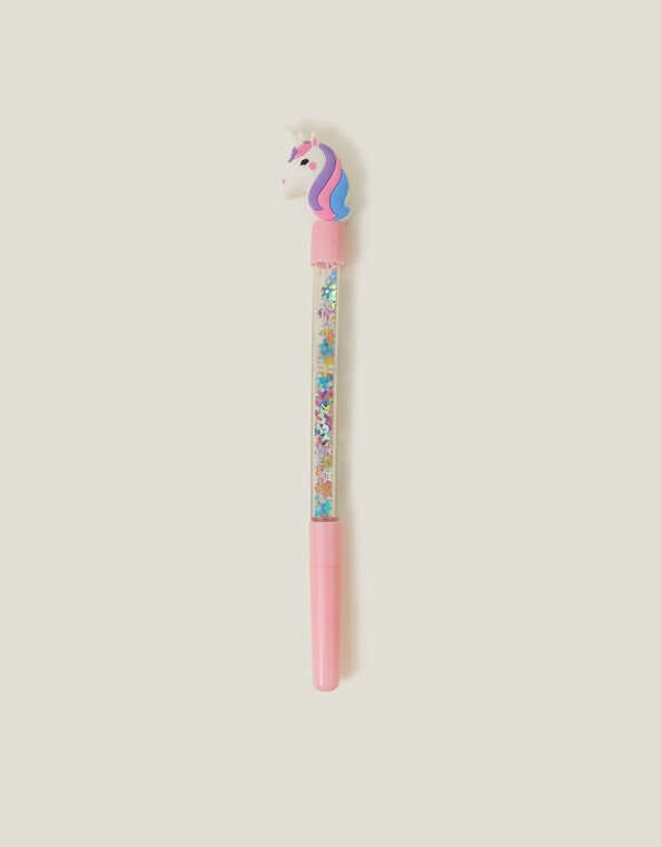 Girls Confetti Unicorn Topper Pen, , large