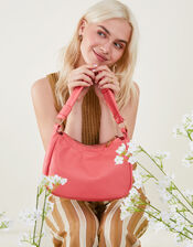 Small Scoop Shoulder Bag, Orange (CORAL), large