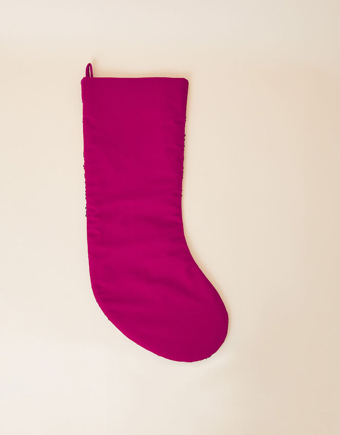 Embellished All-Over Harlequin Christmas Stocking, , large