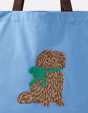 Accessorize x Good Manners Dog Embroidered Shopper Bag, , large