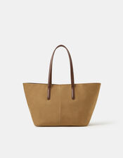 Suedette Tote Bag, , large