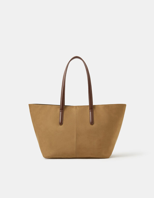 Suedette Tote Bag, , large