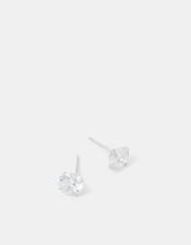 Sterling Silver Bling Stud Earrings, , large