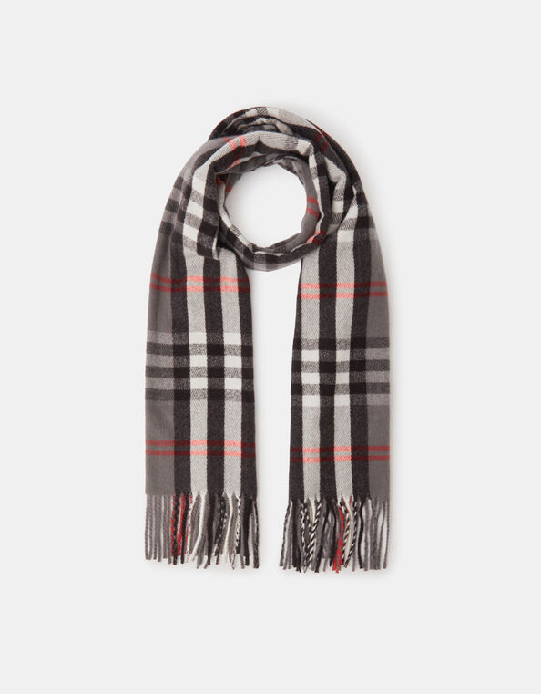 Check Print Blanket Scarf, , large