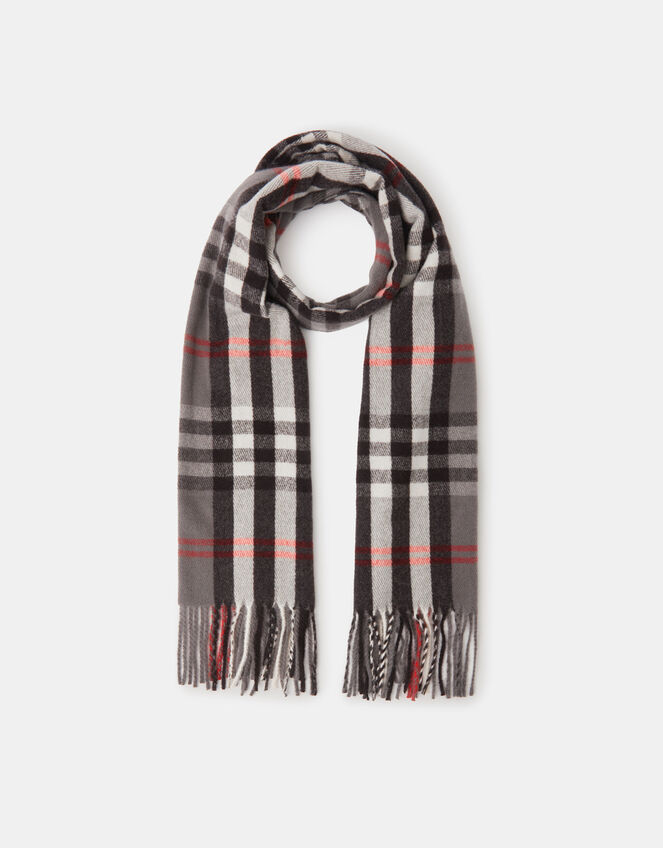 Check Print Blanket Scarf, , large