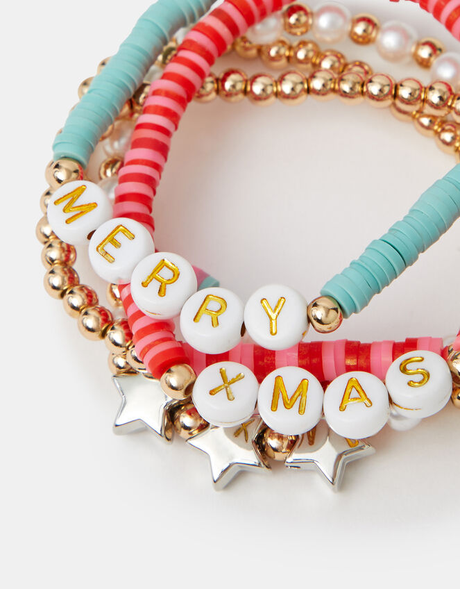 5-Pack Girls Christmas Bracelets, , large