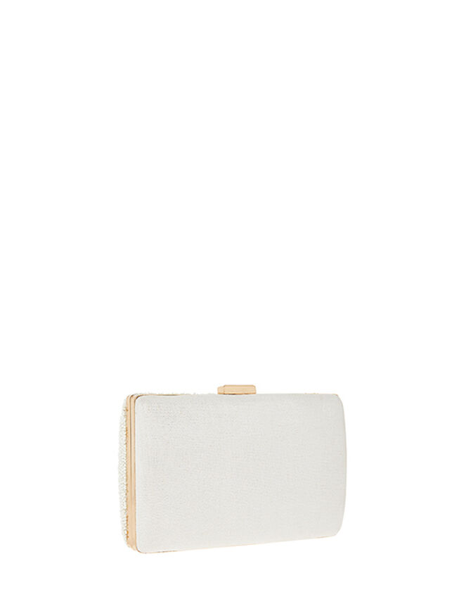 Mrs Beaded Hard Case Clutch Bag, , large