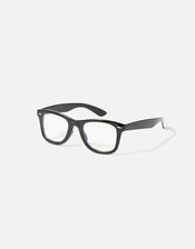 Faith Flat Top Blue light Glasses, Black (BLACK), large