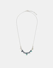 Sterling Silver-Plated Beaded Necklace , , large