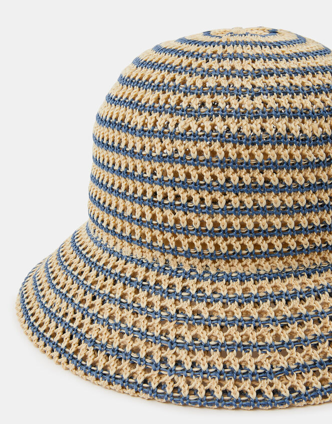 Woven Stripe Bucket Hat, , large