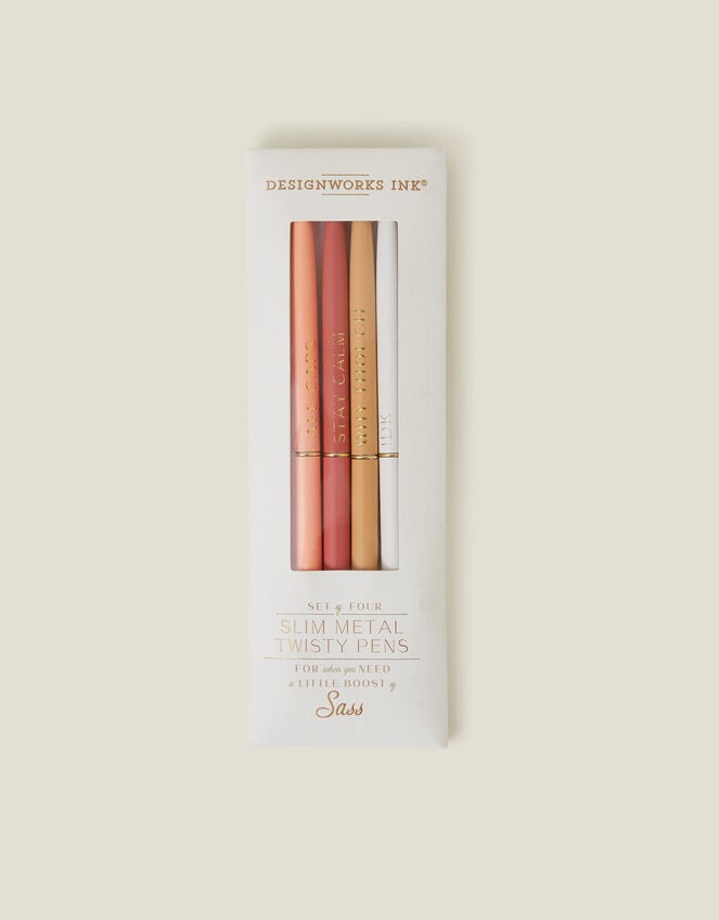 Designworks Ink 4-Pack Slim Metal Twisty Pens, , large