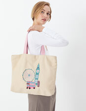 London Embellished Shopper Bag, , large