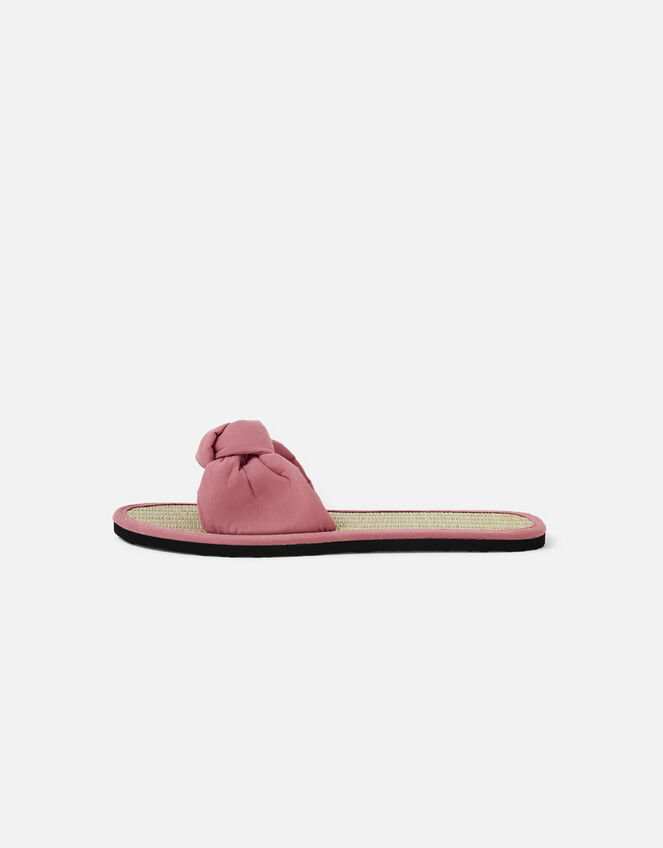 Knot Seagrass Sliders, Pink (PINK), large