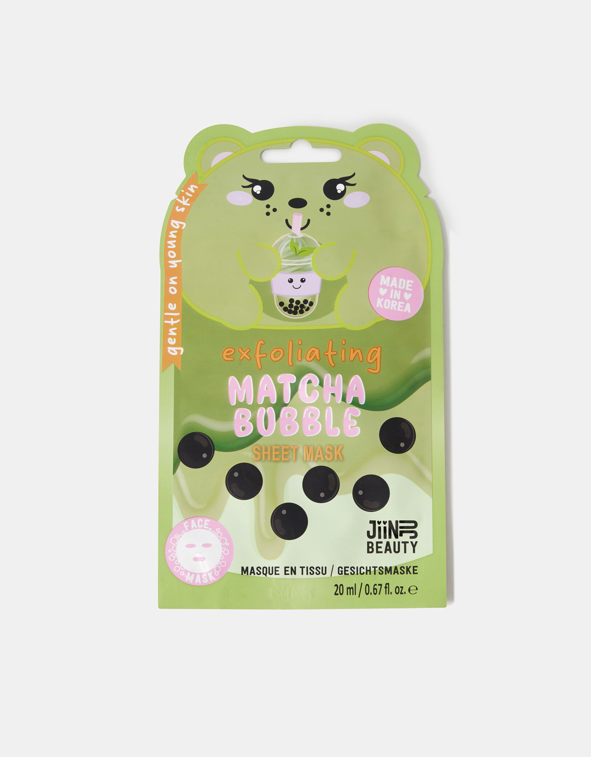 Jiinju Beauty Exfoliating Matcha Bubble Face Mask, , large