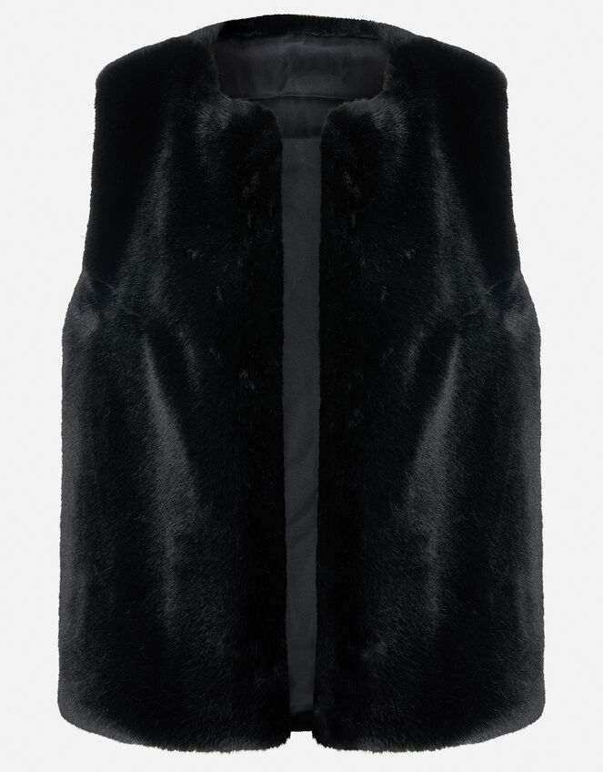 Luxe Faux Fur Gilet, , large