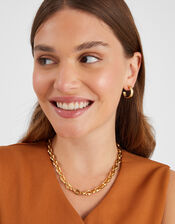 14ct Gold-Plated Chunky Link Chain Necklace, , large