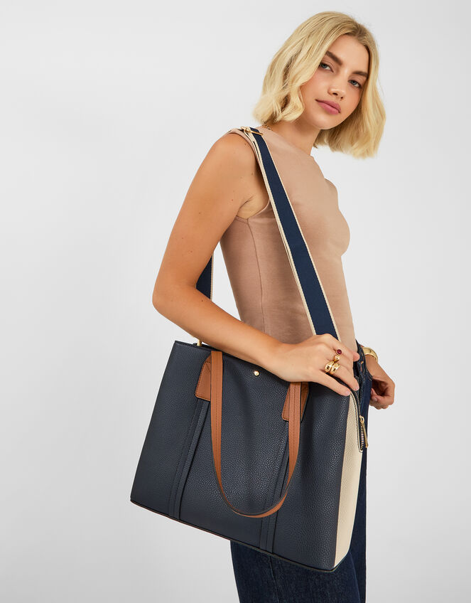 Triple Compartment Shoulder Bag, , large