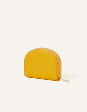 Crescent Zip Coin Purse, Yellow (YELLOW), large