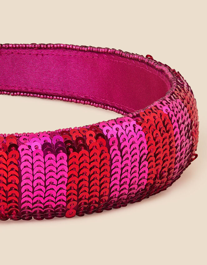Stripe Sequin Valentine's Day Headband , , large