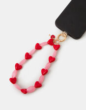 Heart Bead Phone Wrist Strap, , large