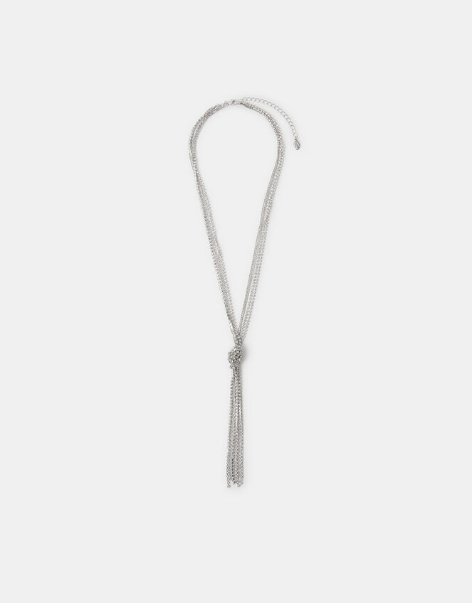Sparkle Knot Lariat Necklace, , large
