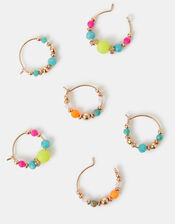 3-Pack Beaded Mini Hoop Earrings, , large