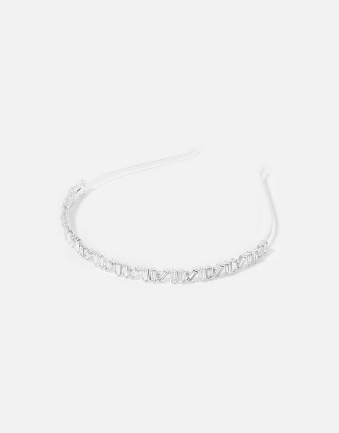 BRIDAL Diamante Baguette Headband, , large