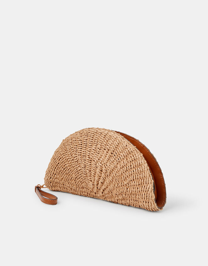 Palm Crescent Clutch Bag, , large