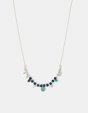 Sterling Silver-Plated Beaded Necklace , , large