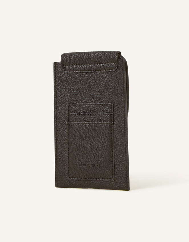 Flat Phone Pouch, Black (BLACK), large