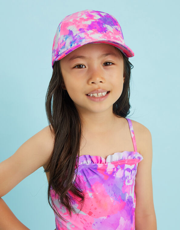 Girls Tie-Dye Cap, Multi (BRIGHTS MULTI), large