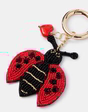 Beaded Love Bug Bag Charm, , large