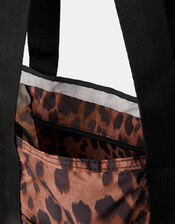 Animal Print Packable Tote Bag, , large