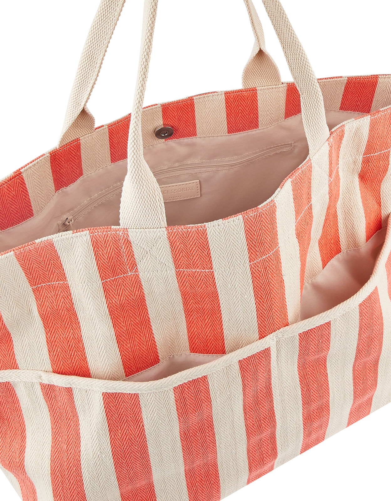 Accessorize striped bag Clearance