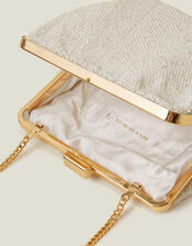 Bridal Scallop Clip-Frame Bag, , large