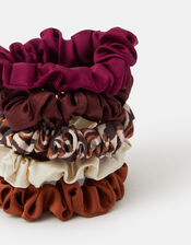 5-Pack Skinny Hair Scrunchies, , large