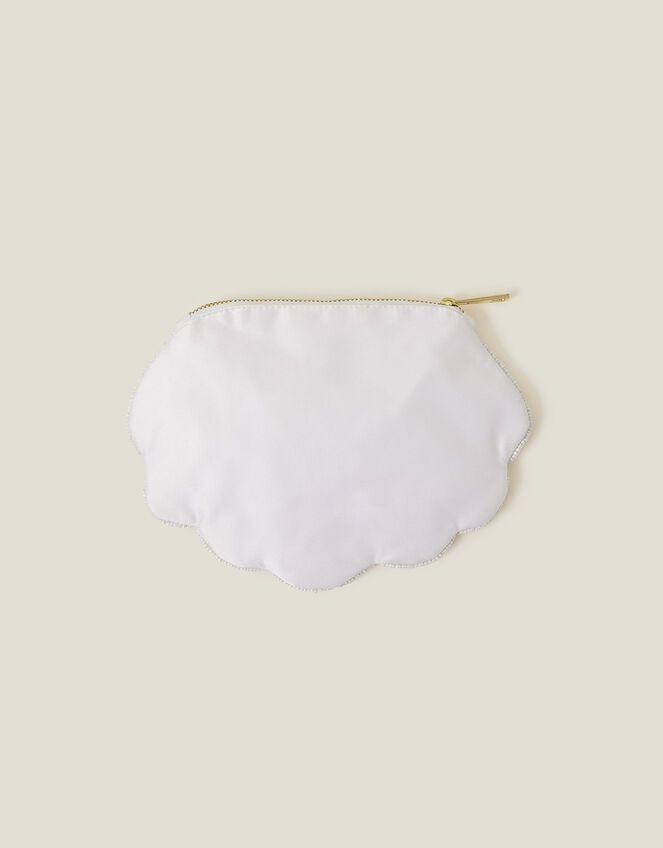 Bridal Scallop Beaded Pouch, , large