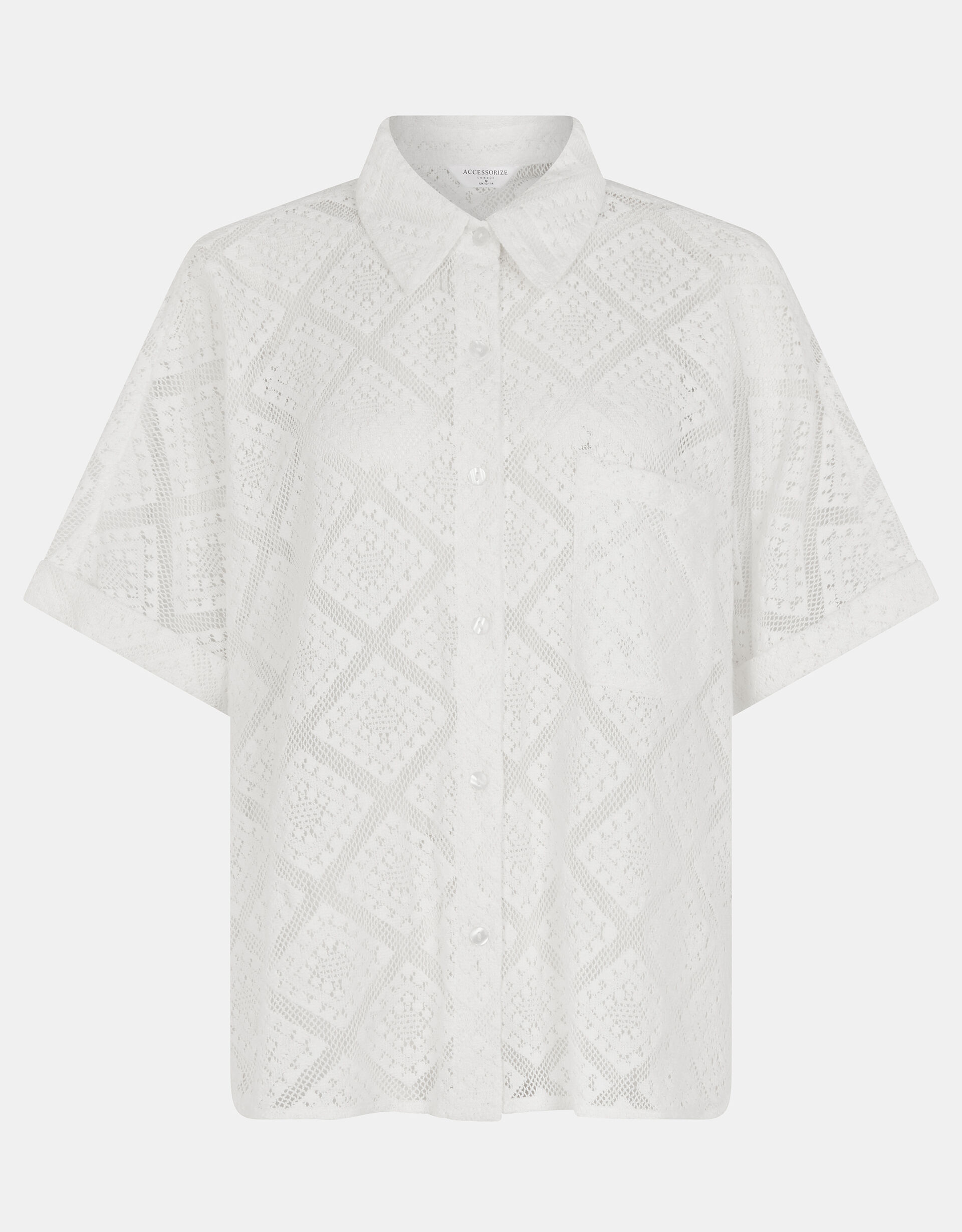 ★MUSINSA STANDARD★ Relaxed Crochet Short Sleeve Shirt Ivor Crochet Short Sleeve Shirt Ivory | Shop All | Accessorize Global