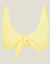 Bunny Tie Bikini Top, Yellow (YELLOW), large