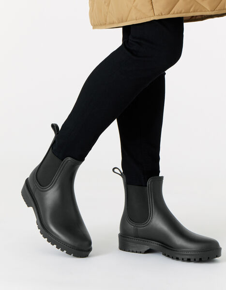 Chelsea Rain Boots Black, Black (BLACK), large