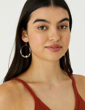 Romantic Ramble Beaded Hoop Earrings, , large