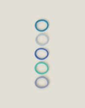 Towelling Hair Bands 5 Pack, , large