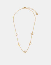 Clover Cut-Out Station Necklace, , large