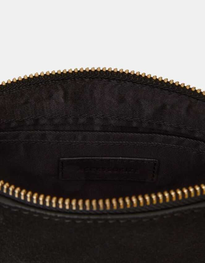 Stud Suede Clutch Bag, , large