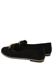 Chain Loafer Shoes, Black (BLACK), large