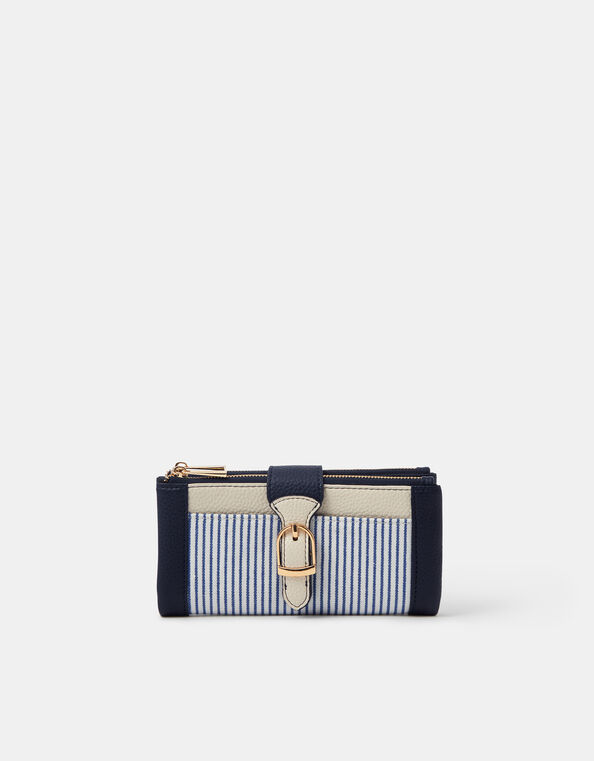 Stripe Buckle Purse, , large
